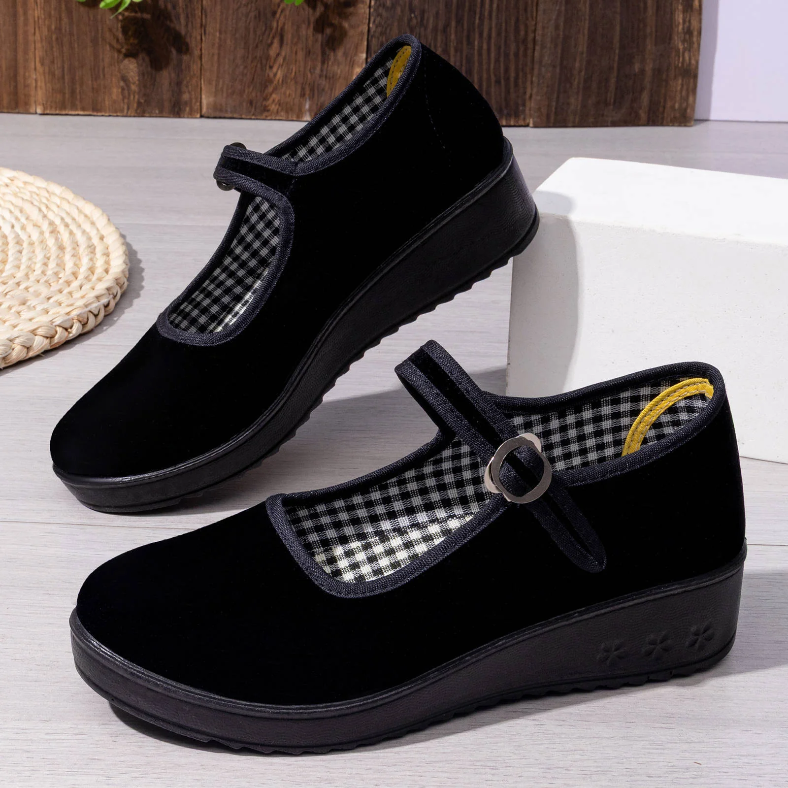 Damen Elegante und bequeme Ballerinas mit verstellbarem Riemen Heidi Mode - Image 2