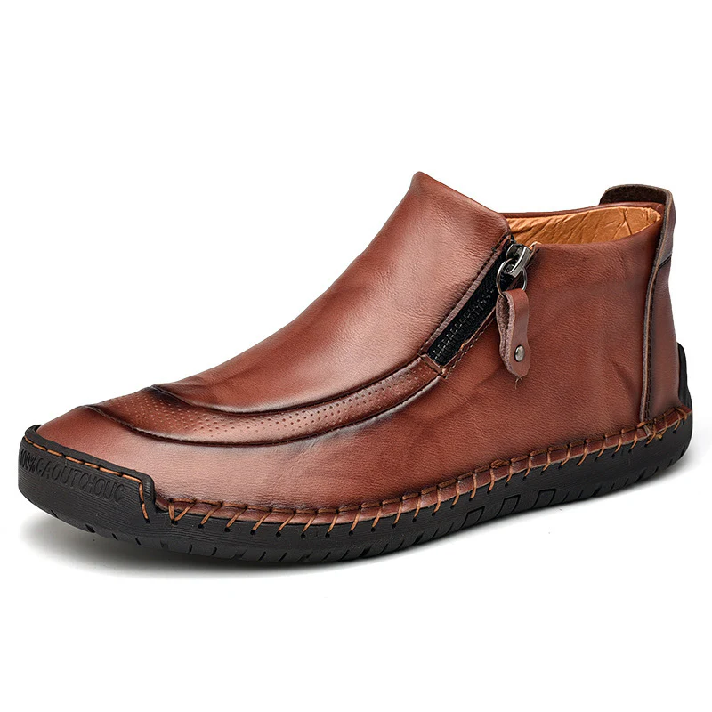 Damen Elegante und bequeme Lederschuhe mit Reißverschluss Heidi Mode - Image 3