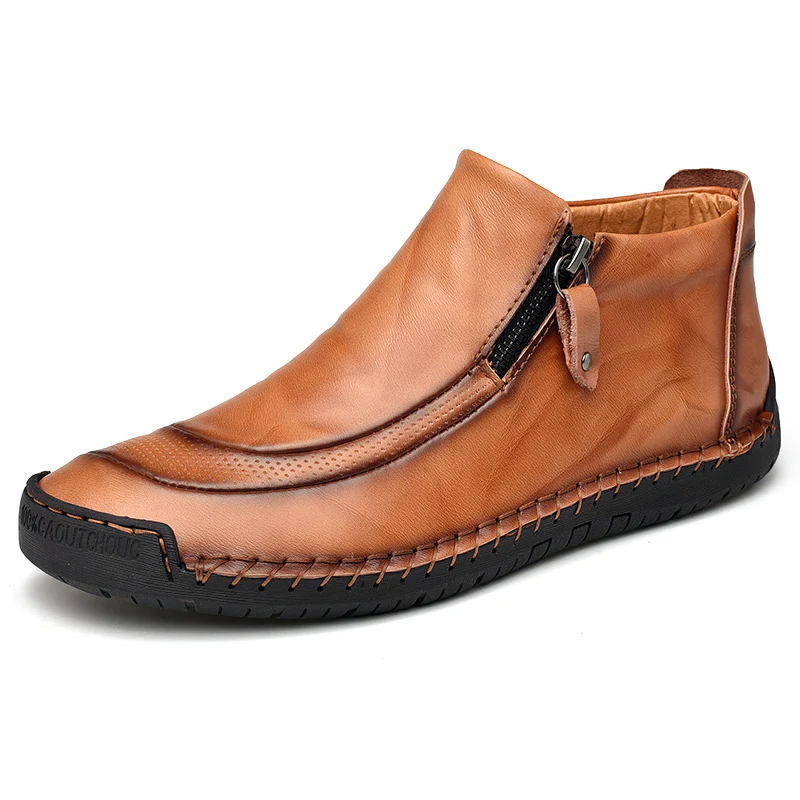 Damen Elegante und bequeme Lederschuhe mit Reißverschluss Heidi Mode - Image 5