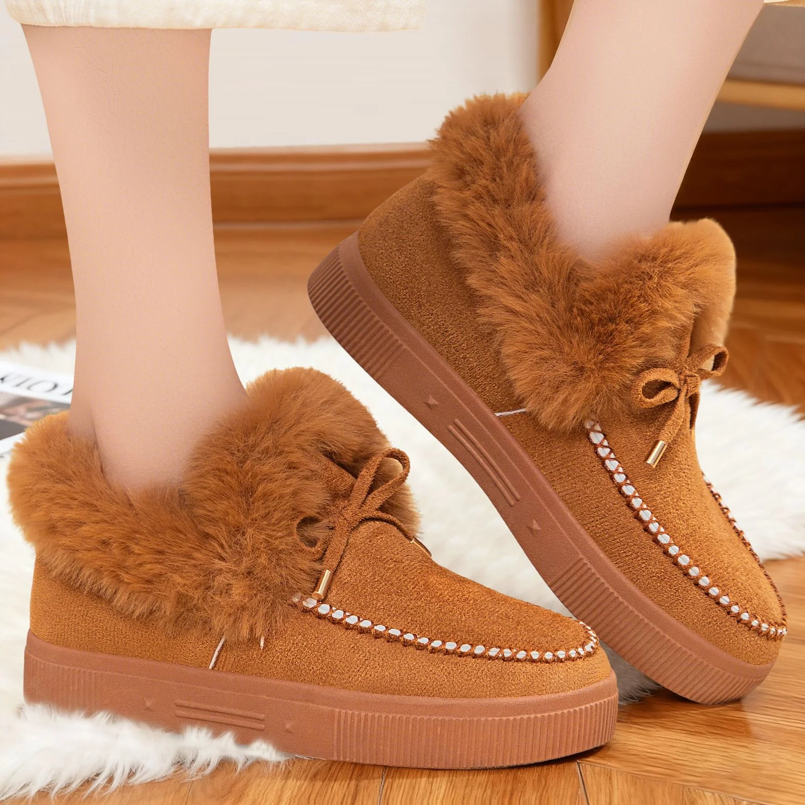 Damen Elegante und bequeme Sneaker mit kuscheligem Innenfutter Heidi Mode