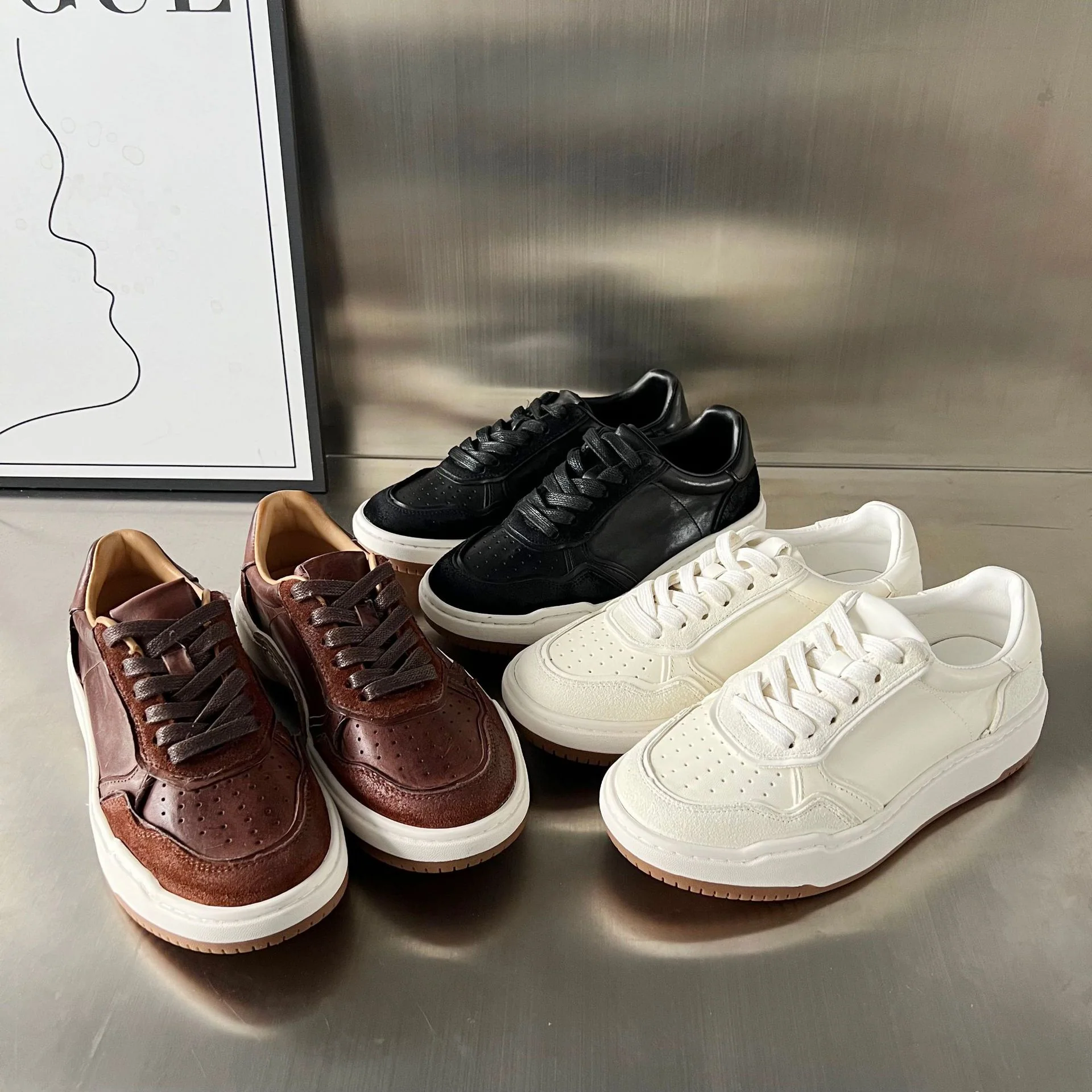 Damen Elegante und bequeme Sneakers aus hochwertigem Leder Heidi Mode - Image 4
