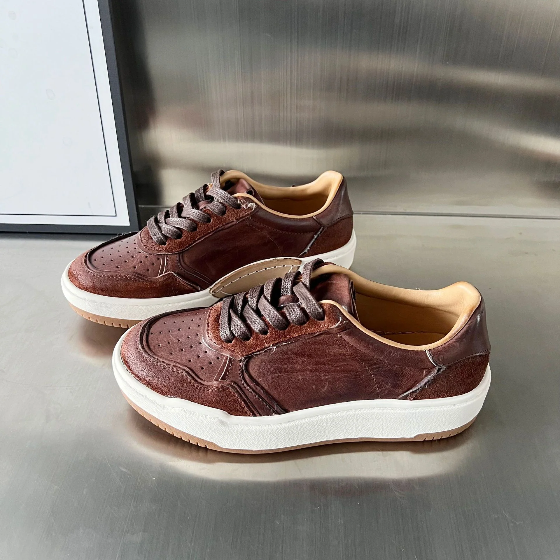 Damen Elegante und bequeme Sneakers aus hochwertigem Leder Heidi Mode - Image 8