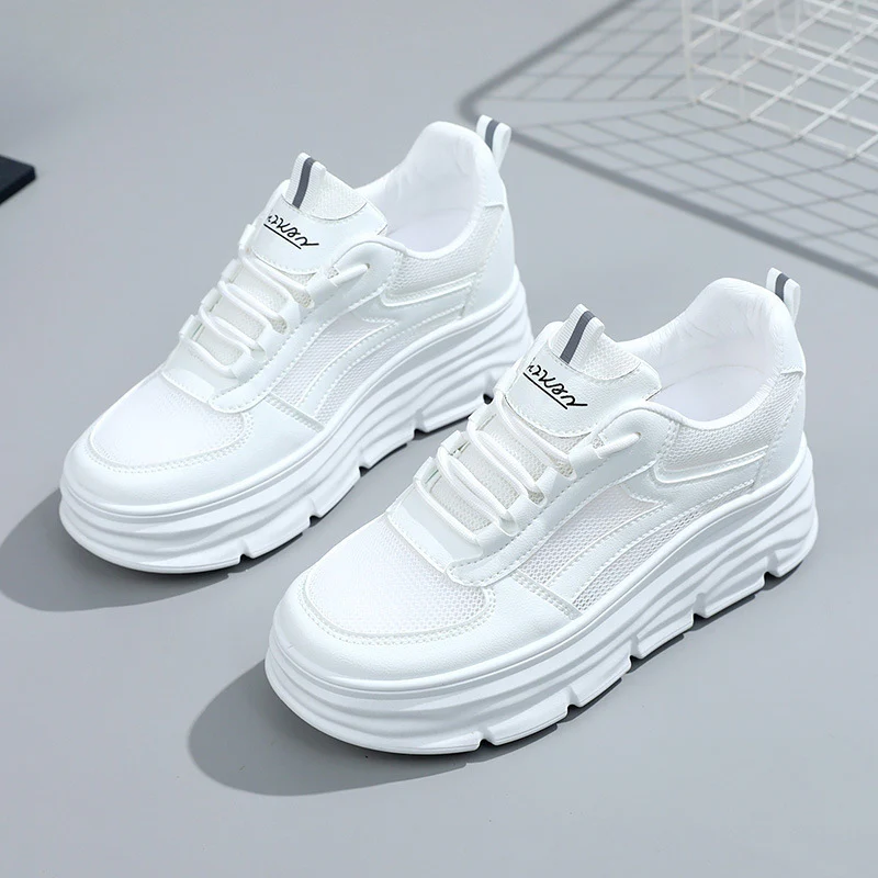 Damen elegante und bequeme Sneakers mit erhöhter Laufsohle Heidi Mode - Image 2