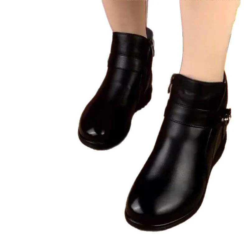 Damen Elegante und bequeme Stiefeletten mit modischem Riemen Heidi Mode - Image 5
