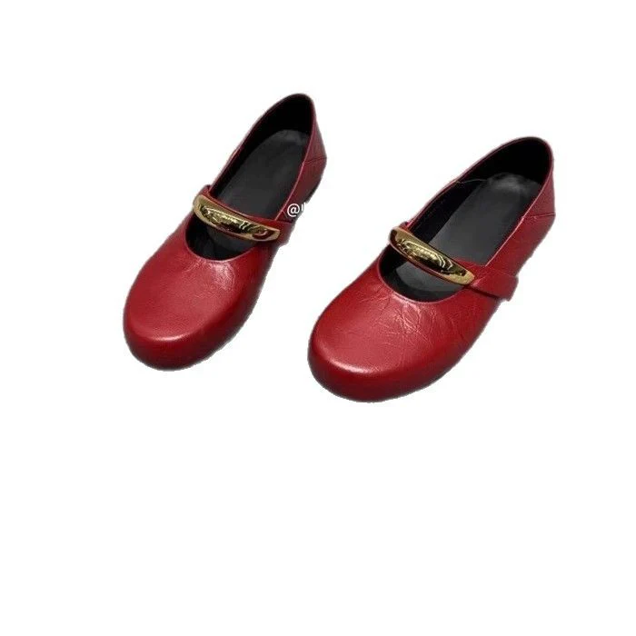 Damen Elegante und komfortable Ballerinas mit modischem Riemchen Heidi Mode - Image 5