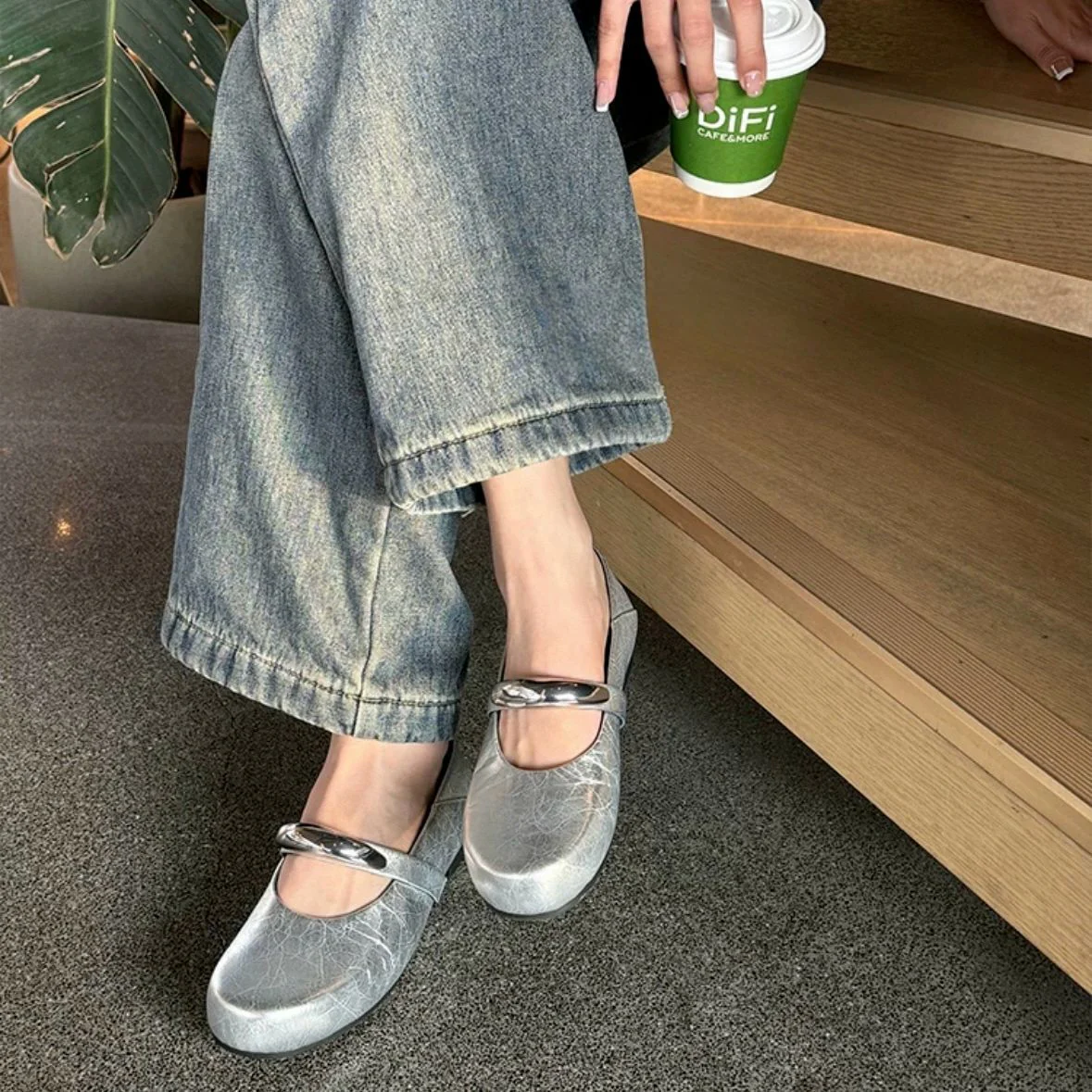 Damen Elegante und komfortable Ballerinas mit modischem Riemchen Heidi Mode - Image 8