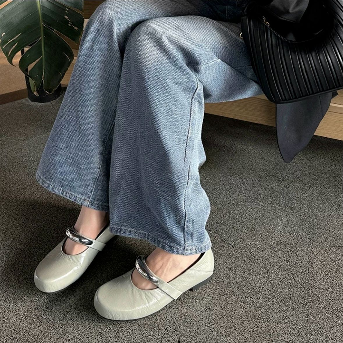 Damen Elegante und komfortable Ballerinas mit modischem Riemchen Heidi Mode - Image 9