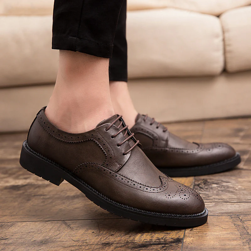 Damen Elegante und komfortable Brogues aus echtem Leder Heidi Mode - Image 4