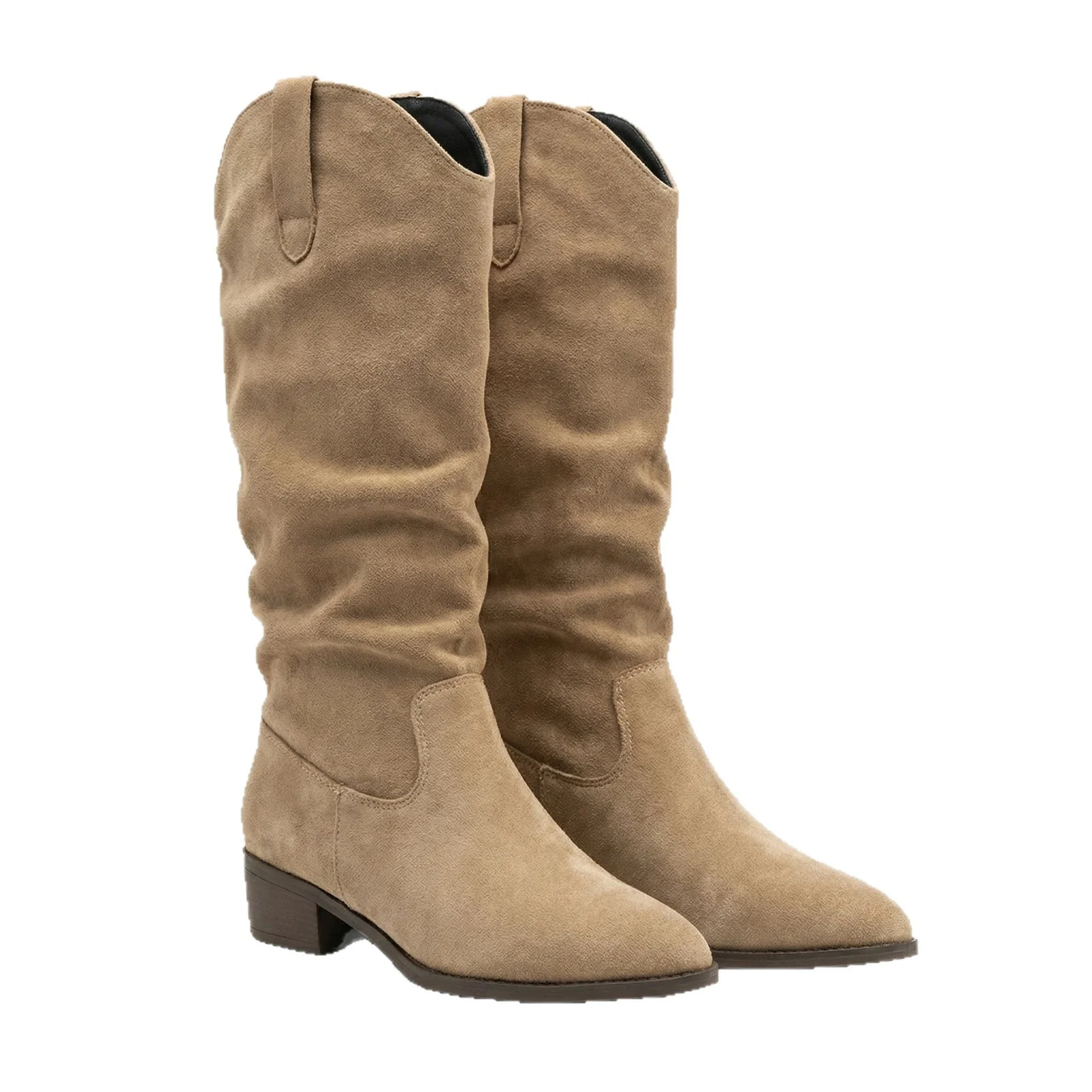 Damen Elegante und lässige Stiefel mit gerafftem Design Heidi Mode - Image 5