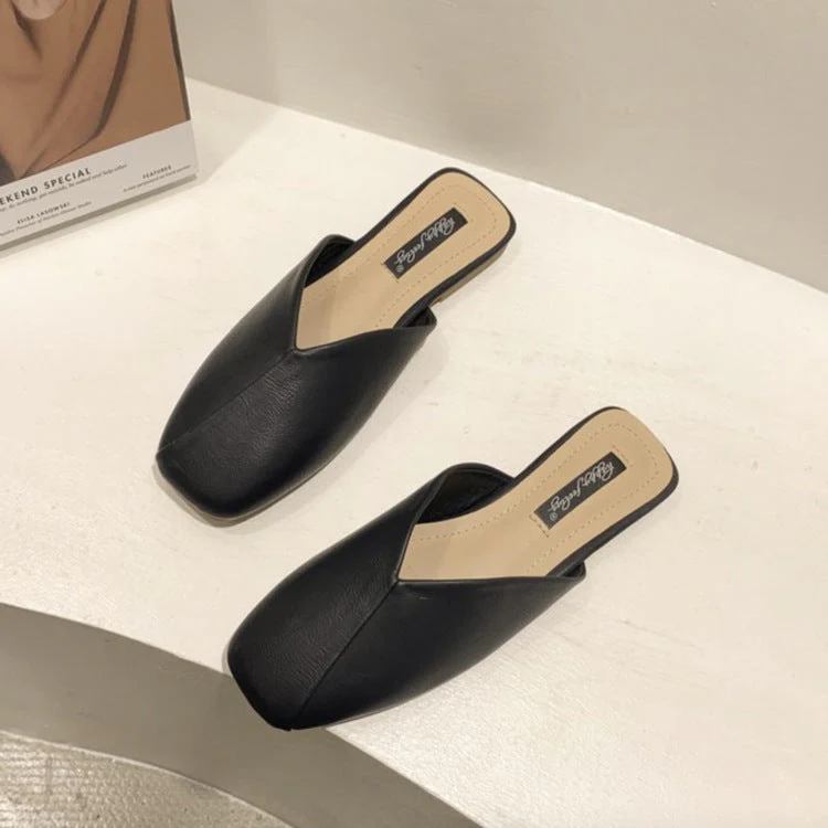 Damen Elegante und Moderne Mules mit Ausgefallenem Überkreuz-Design Heidi-Mode - Image 3
