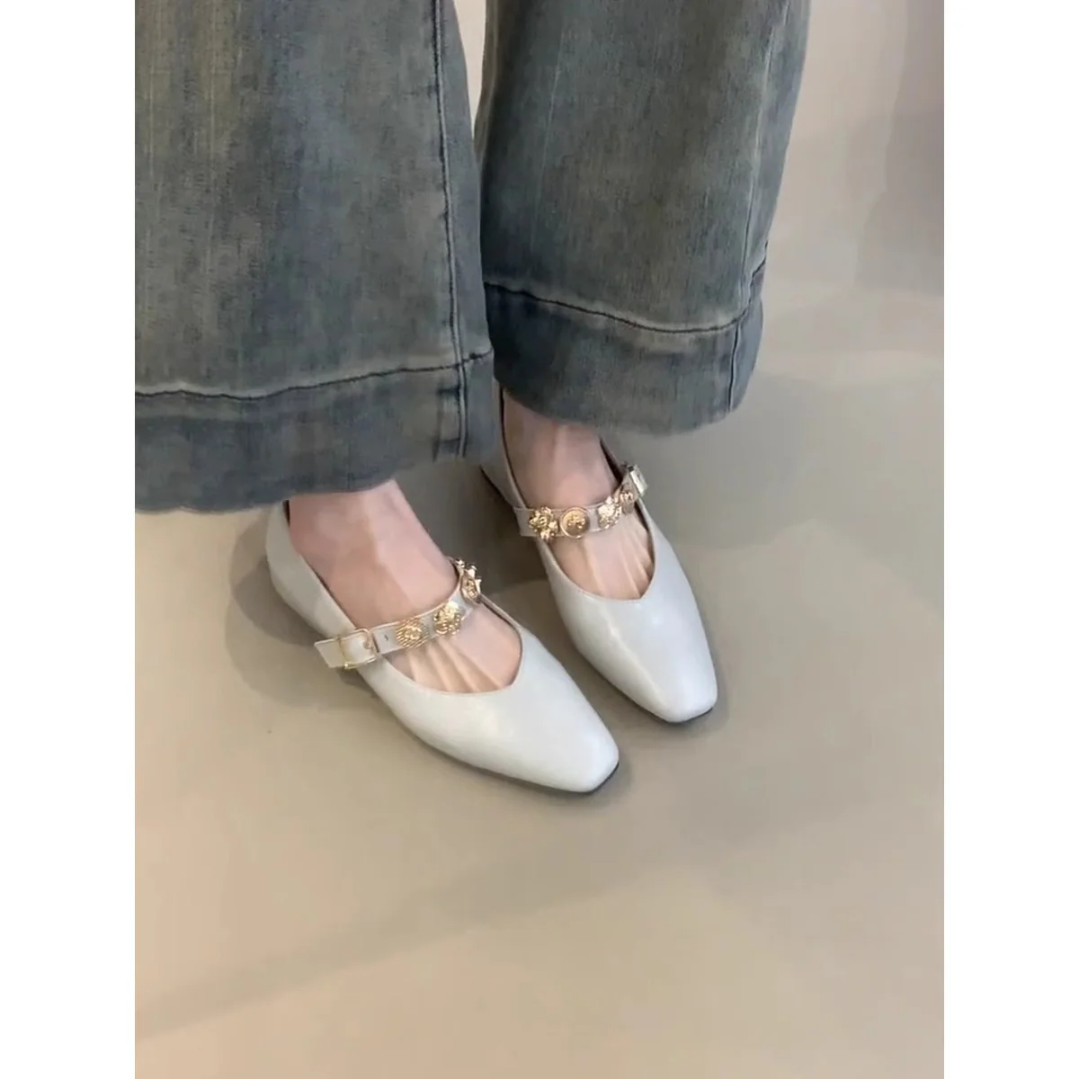 Damen Elegante und modische Ballerinas mit dekorativer Schnalle Heidi Mode - Image 3