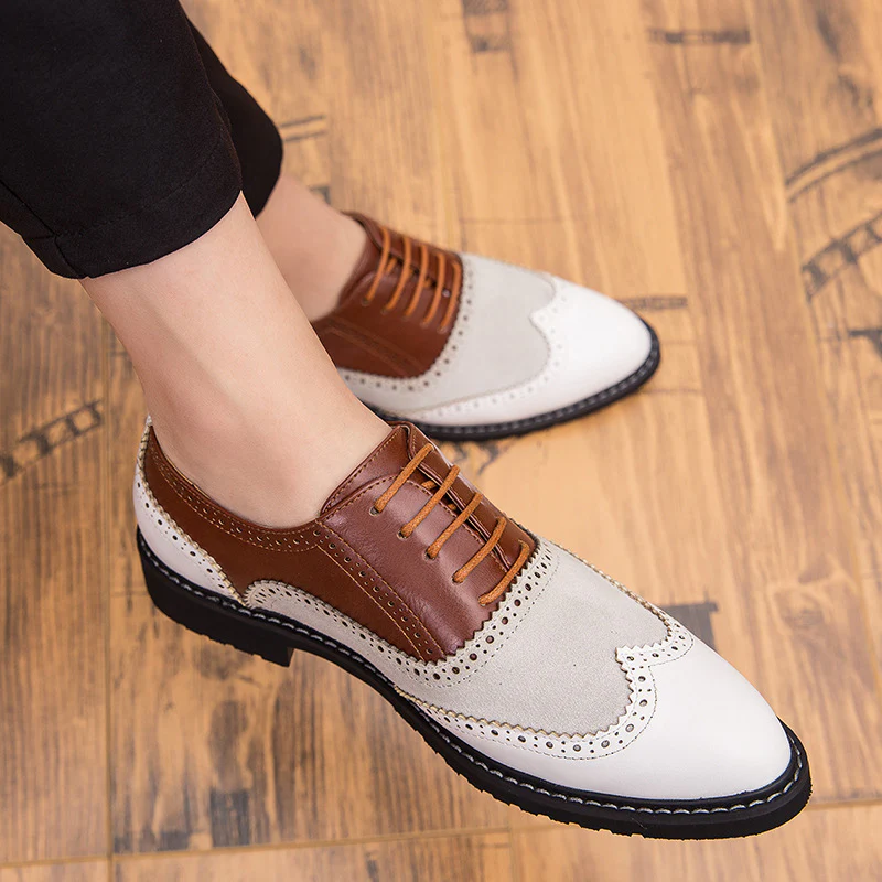 Damen Elegante und stilvolle Schnürschuhe mit klassischem Broguemuster Heidi Mode - Image 2