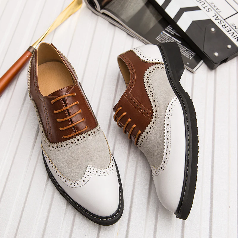 Damen Elegante und stilvolle Schnürschuhe mit klassischem Broguemuster Heidi Mode - Image 3