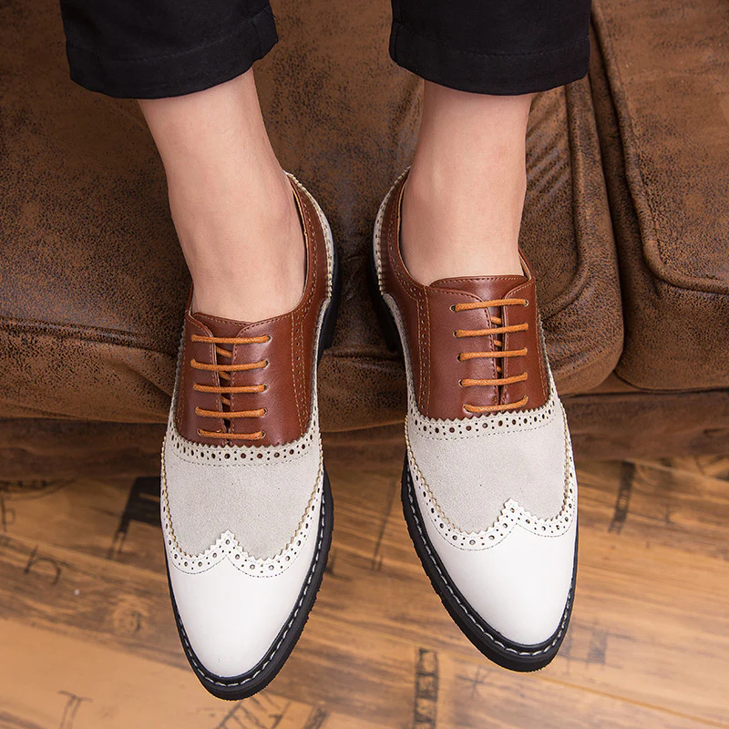 Damen Elegante und stilvolle Schnürschuhe mit klassischem Broguemuster Heidi Mode - Image 4