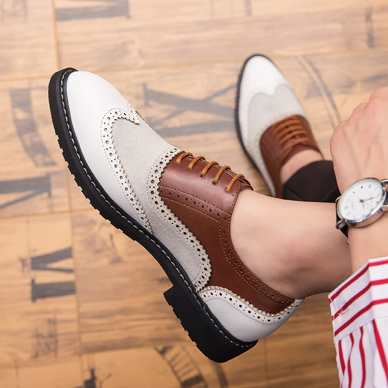 Damen Elegante und stilvolle Schnürschuhe mit klassischem Broguemuster Heidi Mode - Image 6