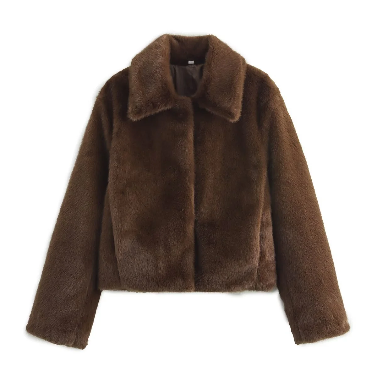Damen elegante und weiche Kurzjacke mit Teddyfutter Heidi-Mode - Image 5