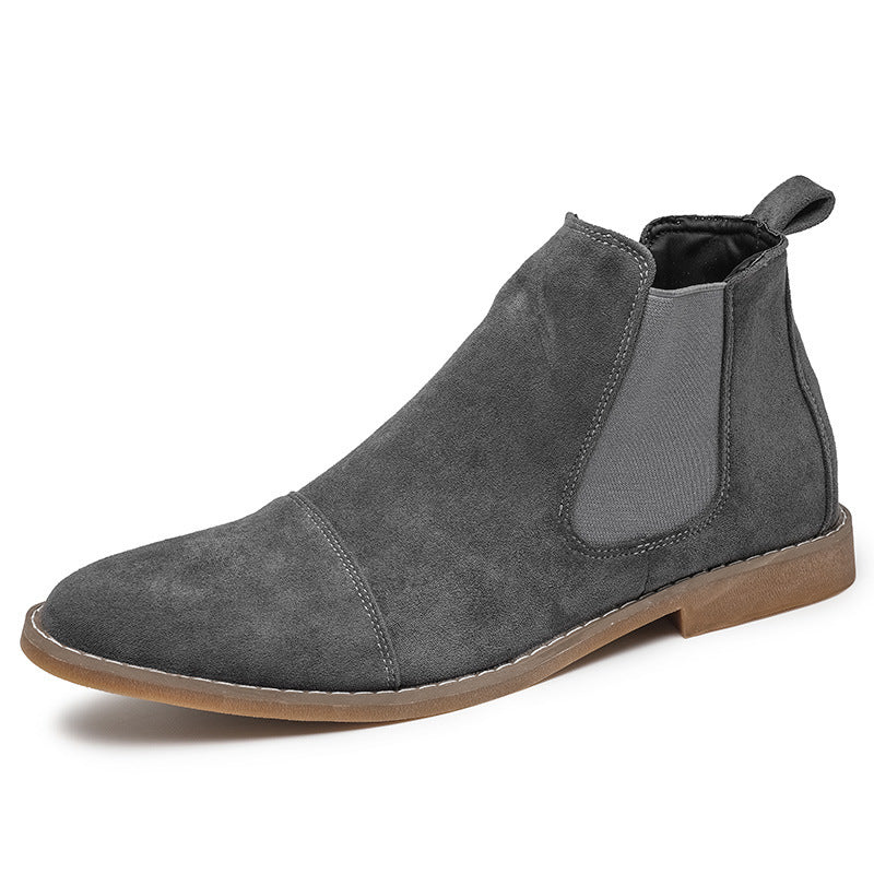 Damen Elegante Veloursleder Chelsea Boots mit elastischen Einsätzen Heidi Mode - Image 5