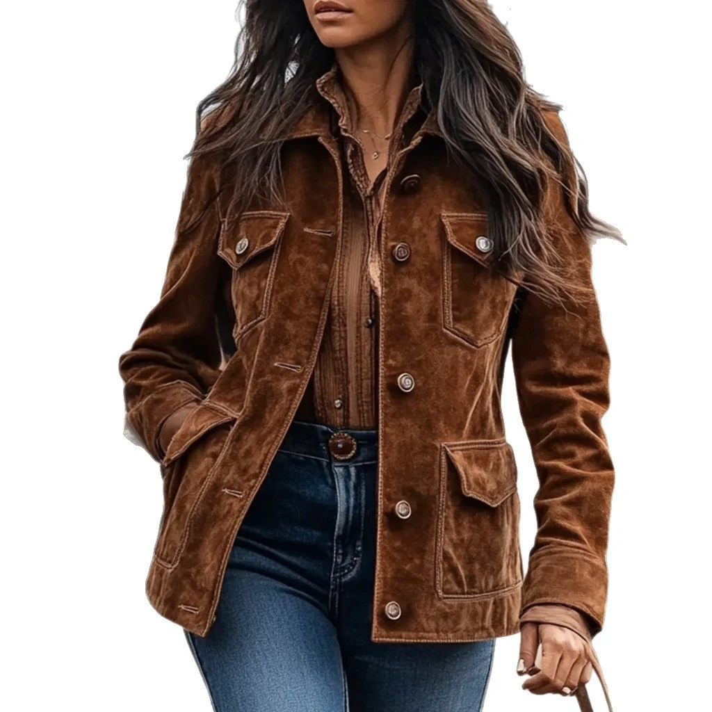 Damen Vegan-lederjacke mit Taschen - Image 3