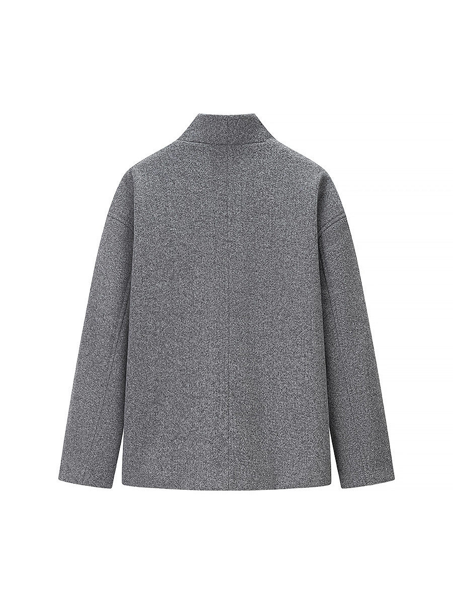 Damen elegante Winterjacke mit doppelter Knopfleiste und Stehkragen Heidi-Mode - Image 5