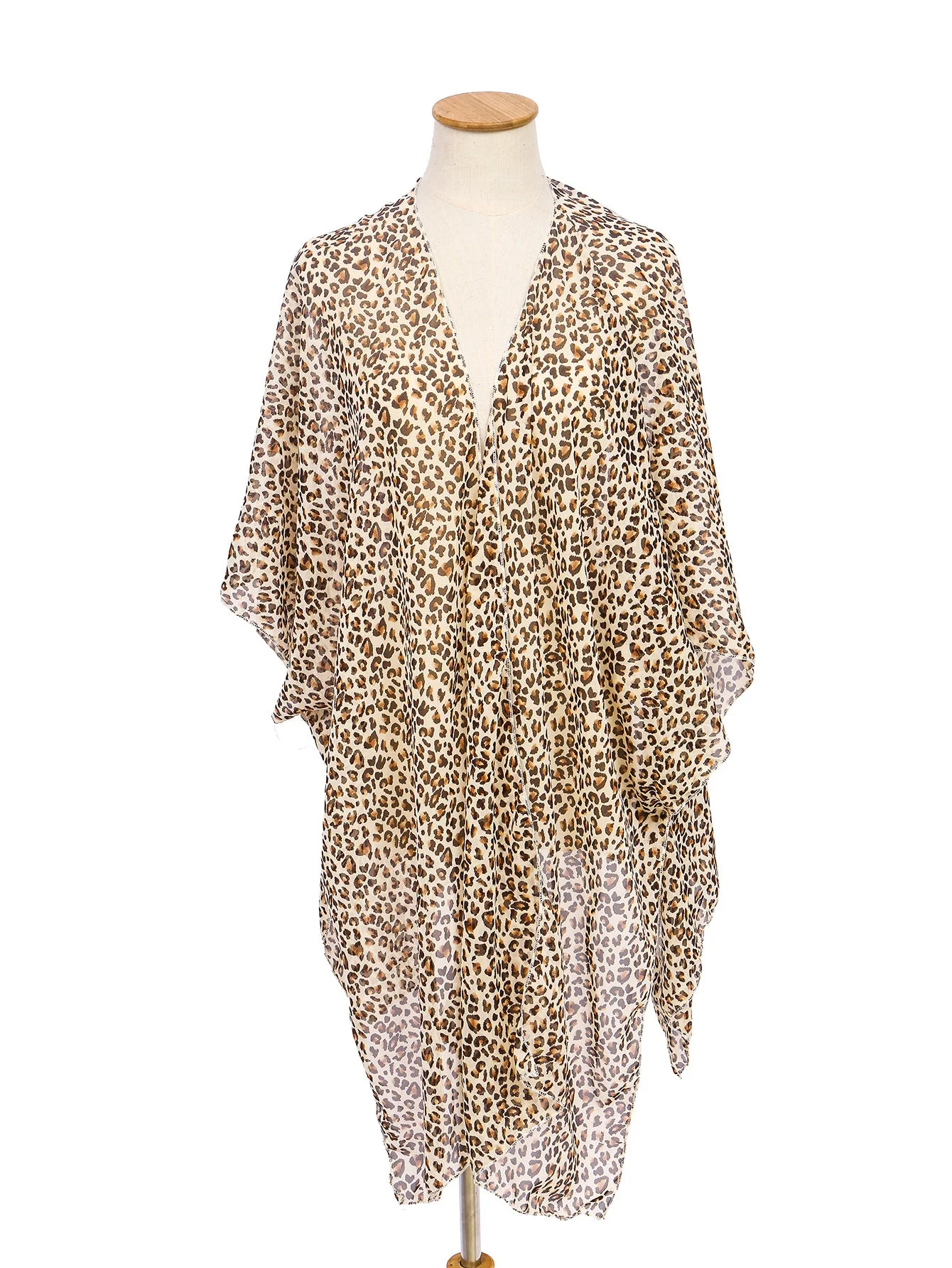 Damen Eleganter Chiffon-Überwurf Im Leopardenmuster Heidi-Mode - Image 6