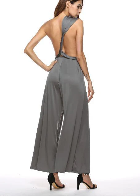 Damen Eleganter Jumpsuit mit Tiefem V-Ausschnitt und Innovativer Wickeloptik Heidi-Mode - Image 13
