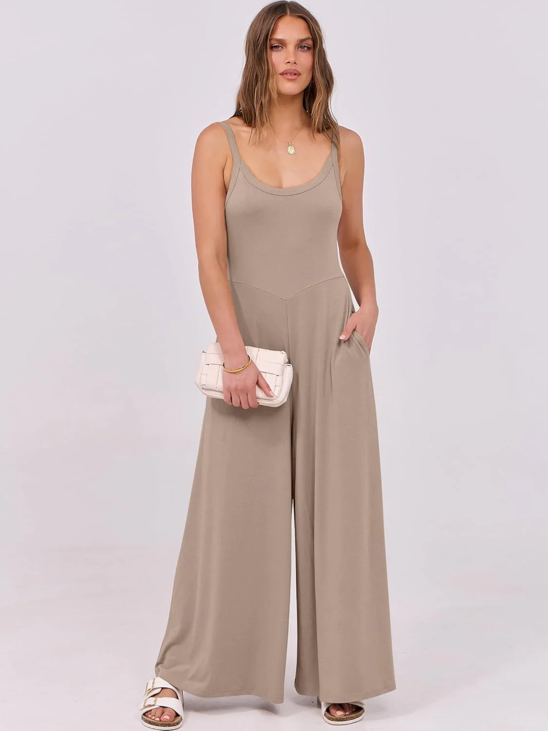 Damen eleganter Jumpsuit mit weitem Bein und komfortablem Schnitt Heidi Mode - Image 12