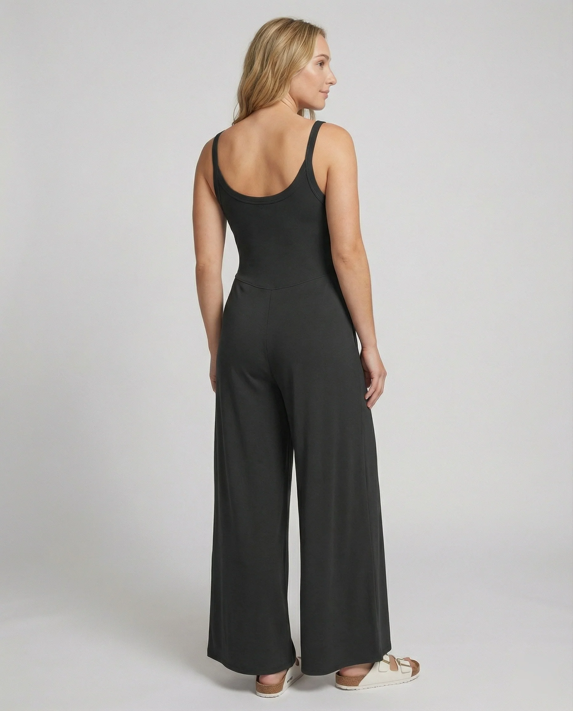 Damen eleganter Jumpsuit mit weitem Bein und komfortablem Schnitt Heidi Mode - Image 2