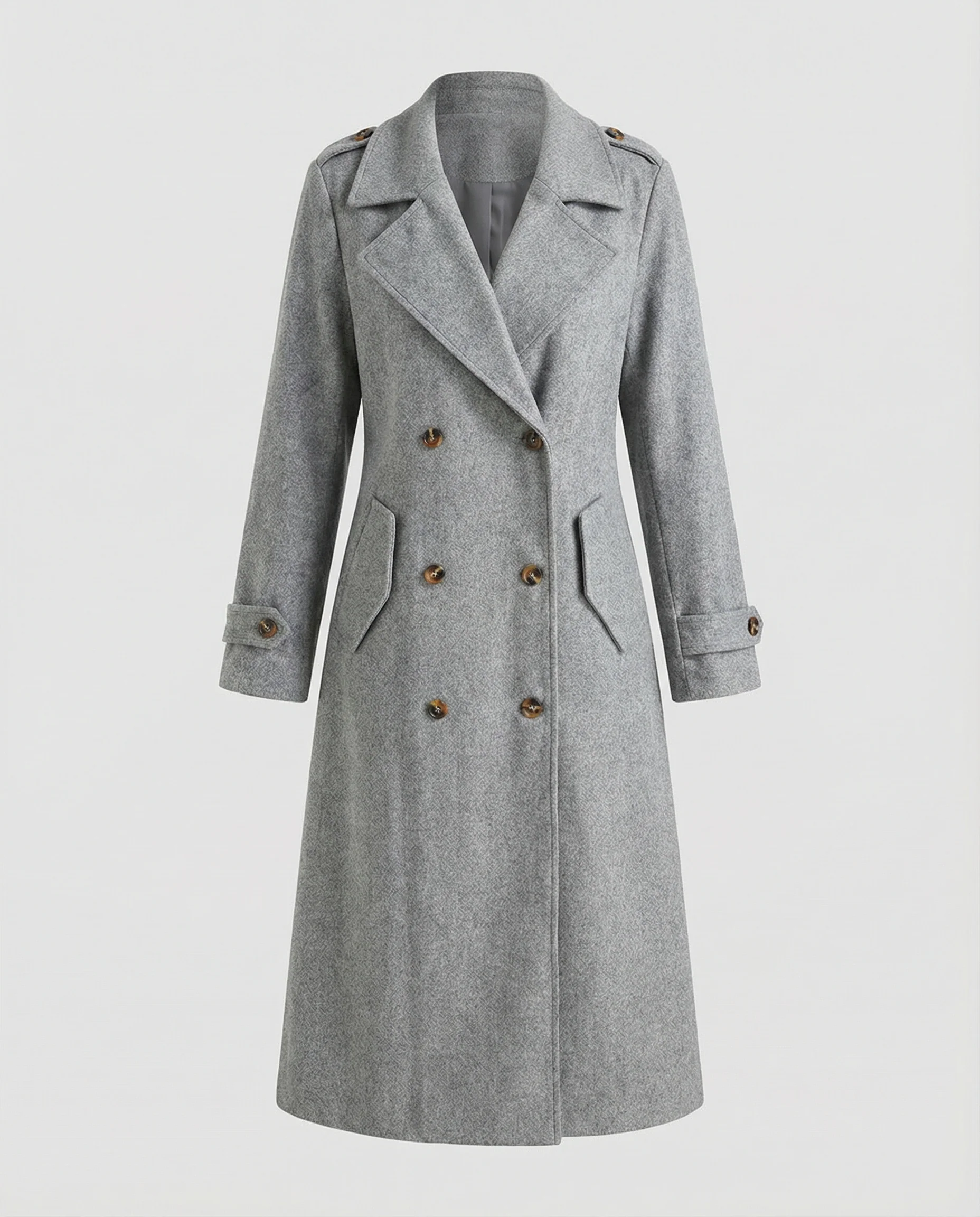 Damen Eleganter lang geschnittener Überwurf mit Doppelknotung Heidi Mode - Image 5