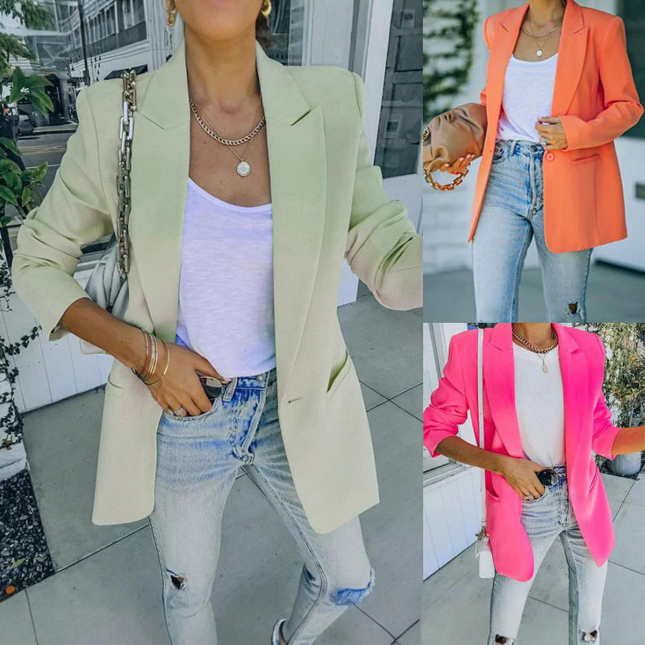 Damen Eleganter Oversized Blazer mit Strukturiertem Schnitt und Lässigen Details Heidi-Mode - Image 2