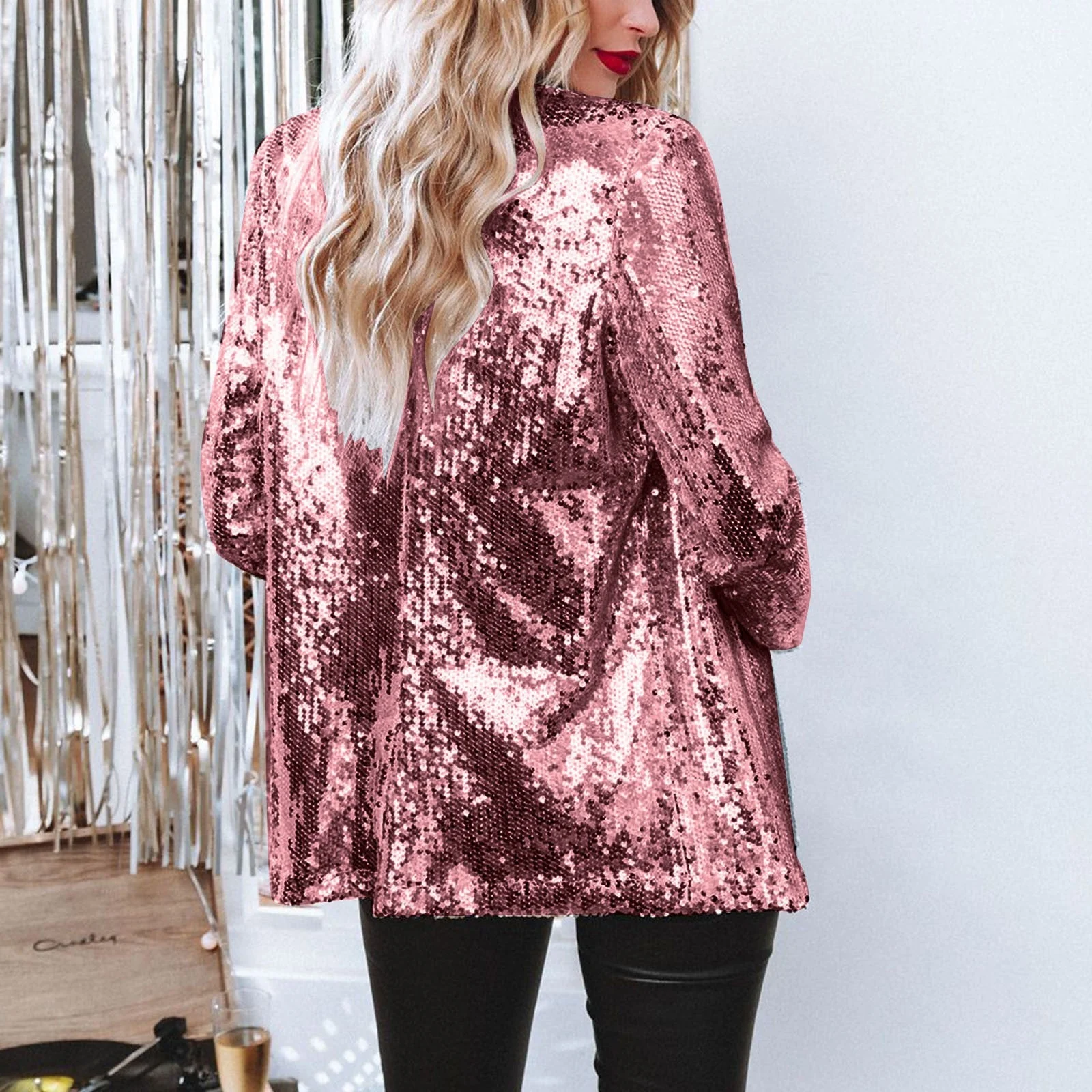 Damen Eleganter Paillettenblazer mit Schimmerndem Finish Heidi-Mode - Image 14