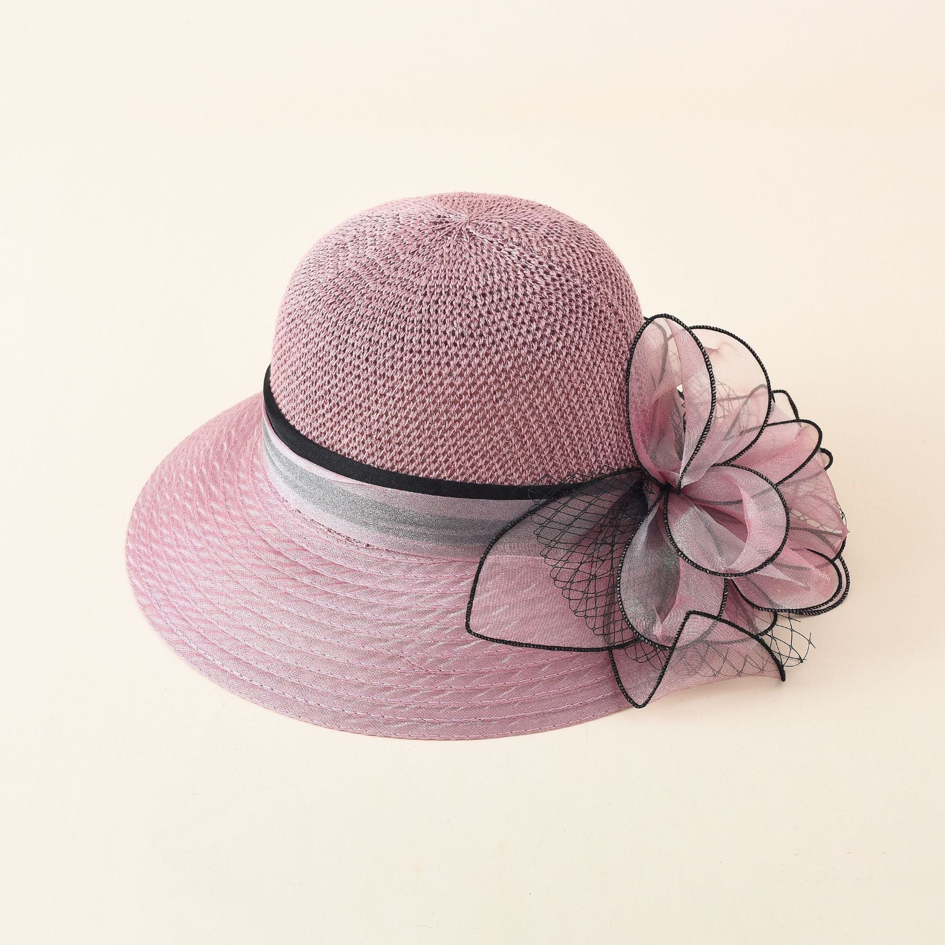 Damen Eleganter Sonnenhut mit Feiner Schleifenverzierung und Breiter Krempe Heidi-Mode - Image 8