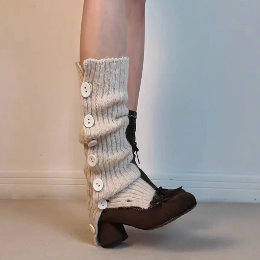Damen eleganter Stiefel mit kunstvollem Zugband und bequemem Blockabsatz Heidi Mode - Image 4