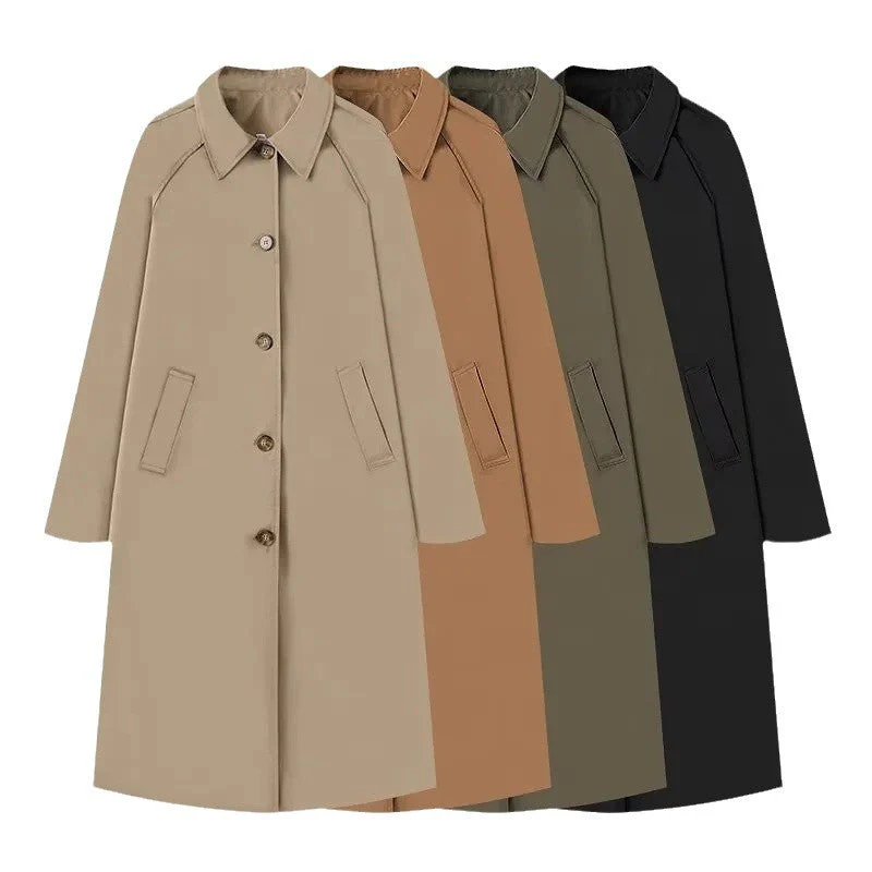 Damen Eleganter Trenchcoat mit Schmalem Schnitt und Praktischen Taschen Heidi-Mode - Image 5