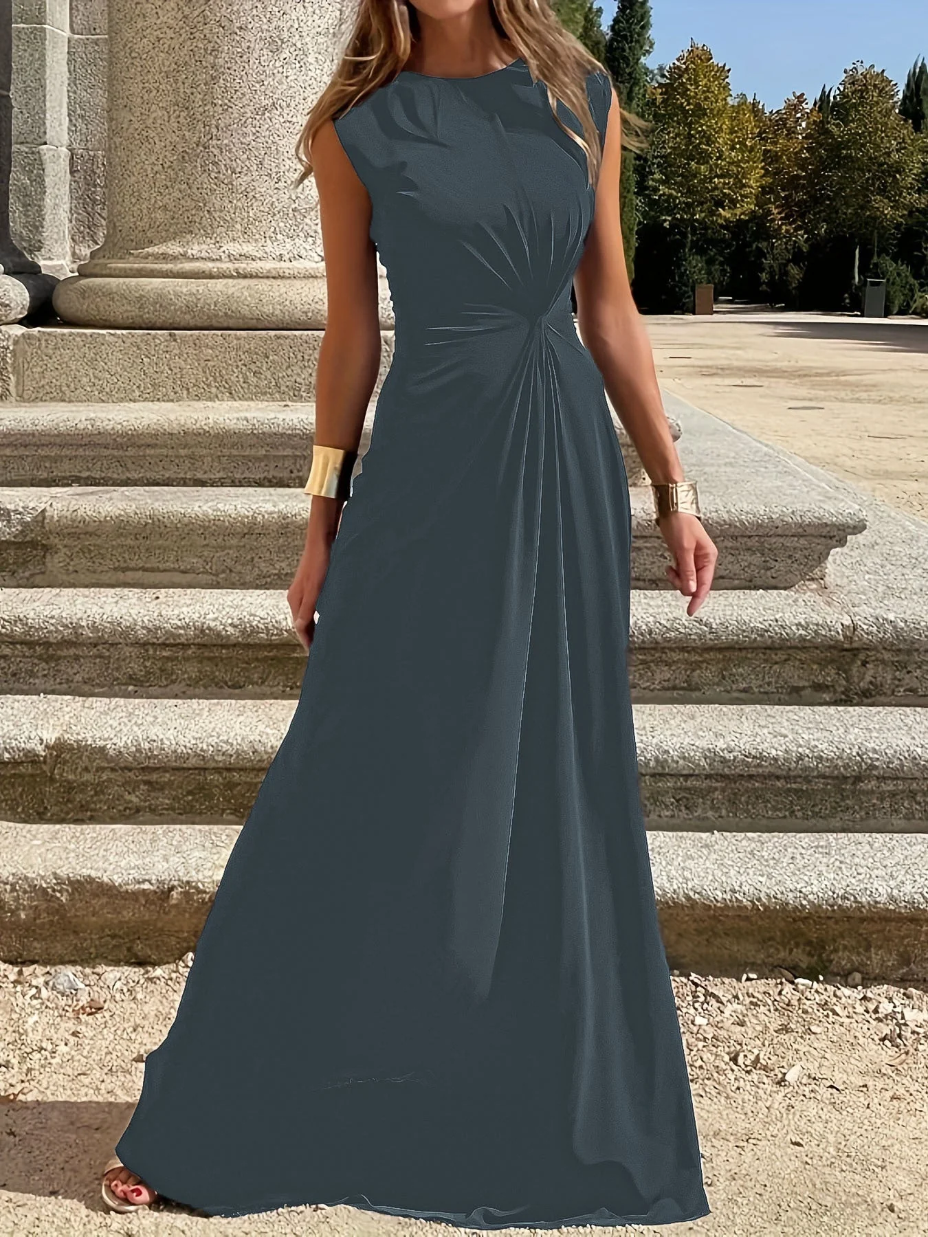 Damen Elegantes Abendkleid mit Schickem Faltenwurf und Figurbetontem Schnitt Heidi-Mode - Image 11