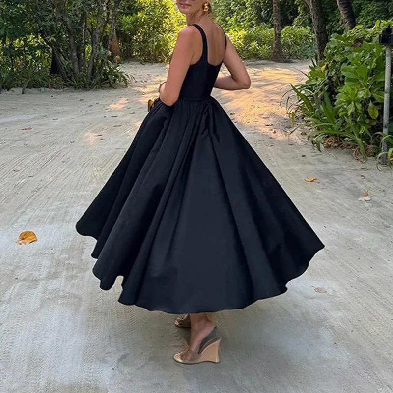 Damen Elegantes Ballkleid mit Schmalem Oberteil und Weit Schwingendem Rock Heidi-Mode - Image 3