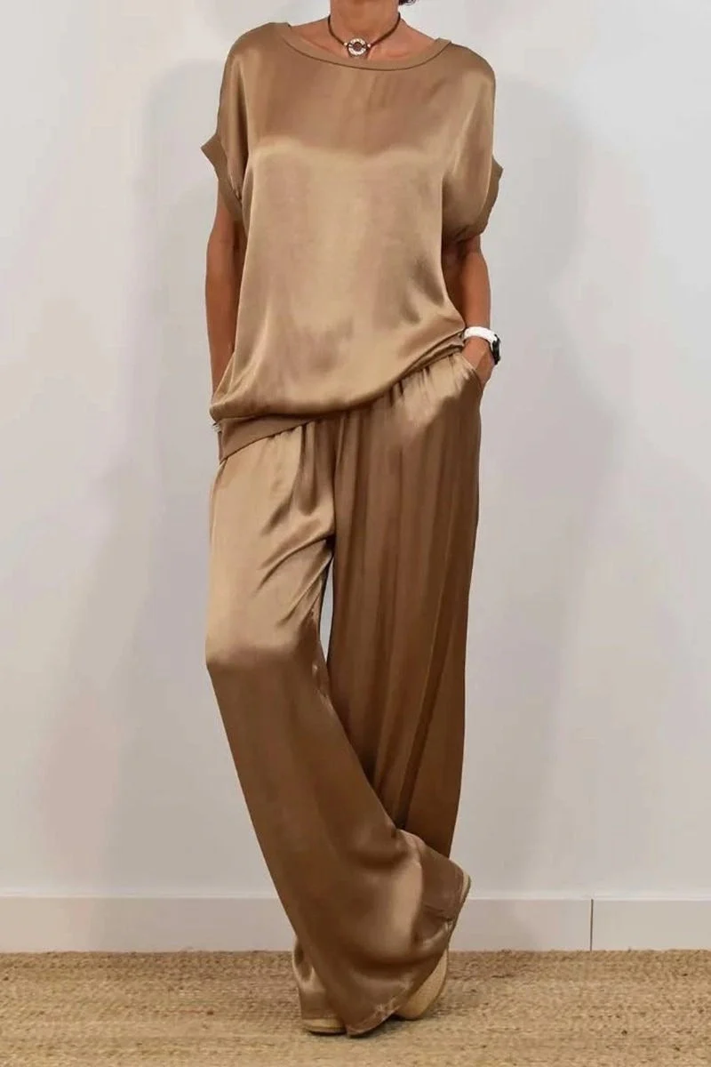 Damen Elegantes Lounge-Set mit Fließendem Schnitt und Elastischem Bund Heidi-Mode - Image 8