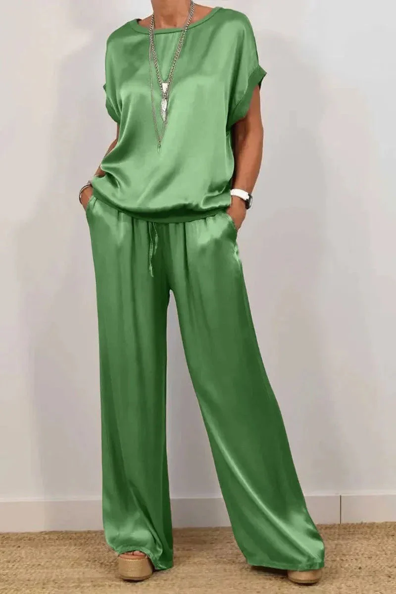 Damen Elegantes Lounge-Set mit Fließendem Schnitt und Elastischem Bund Heidi-Mode - Image 9
