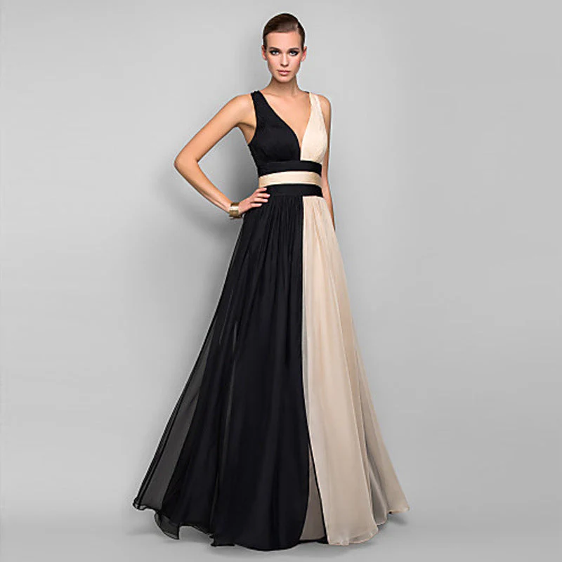 Damen Elegantes Maxi-Kleid mit Asymmetrischem Design und Tiefem V-Ausschnitt Heidi-Mode - Image 6