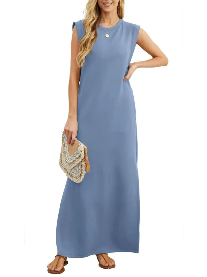 Damen Elegantes Maxikleid mit Schlichter Silhouette und Lässigen Ärmeln Heidi-Mode - Image 11