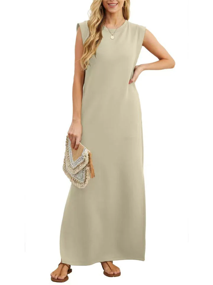 Damen Elegantes Maxikleid mit Schlichter Silhouette und Lässigen Ärmeln Heidi-Mode - Image 7