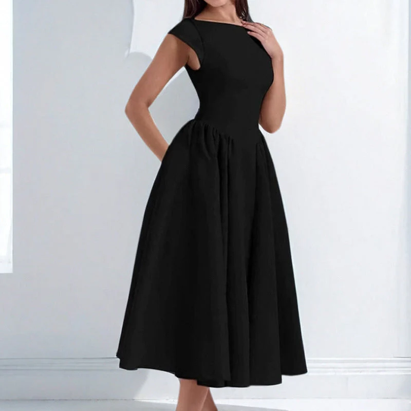 Damen Elegantes Midikleid mit Tailliertem Oberteil und Schwingendem Rock Heidi-Mode - Image 8