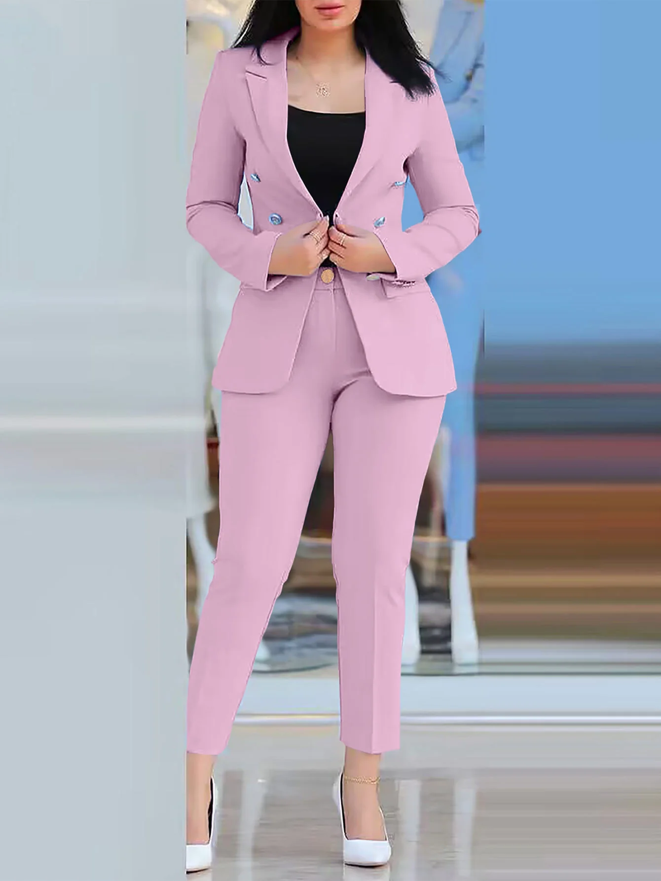 Damen Modernes Blazer Damen Ensemble - Image 11
