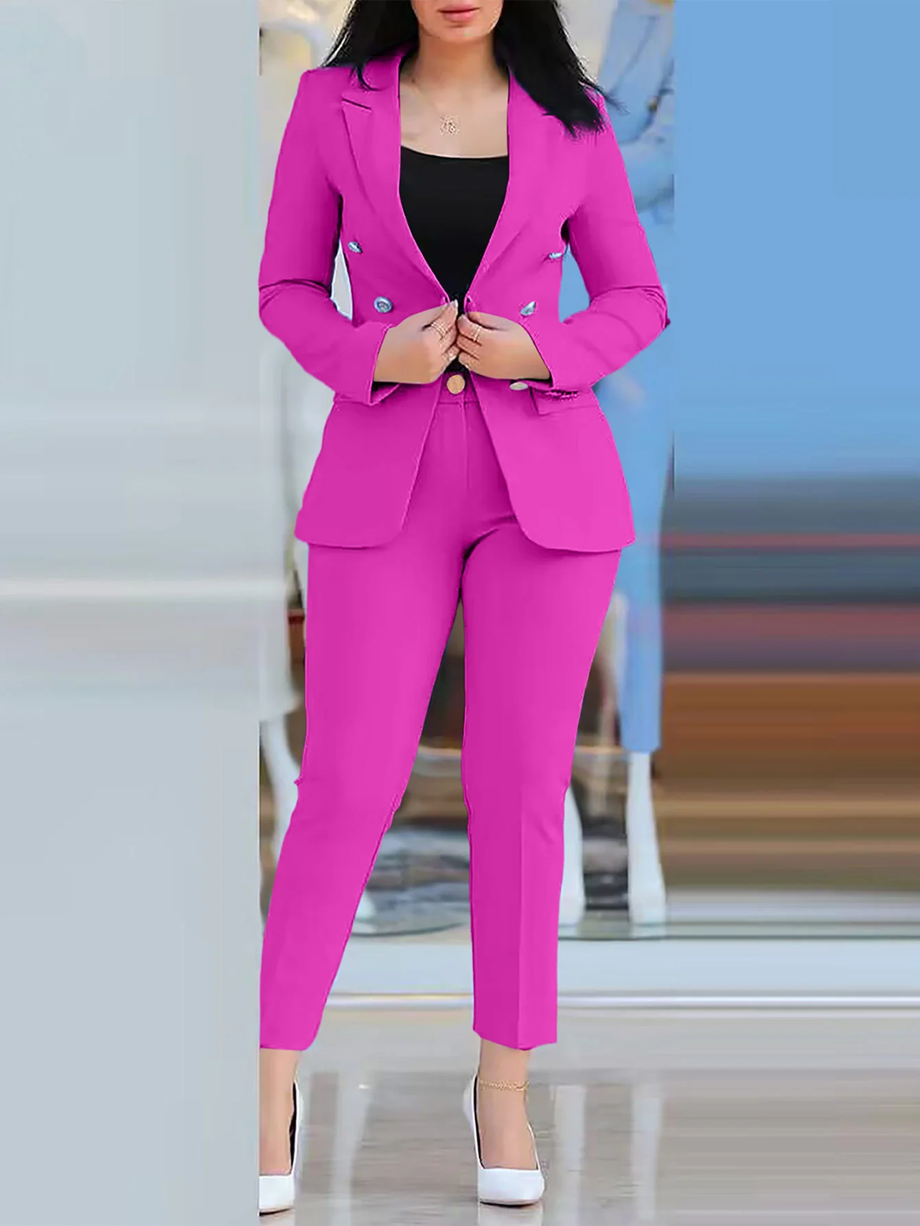 Damen Modernes Blazer Damen Ensemble - Image 12