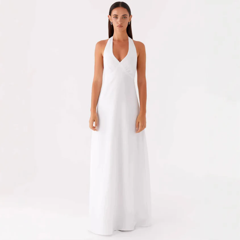Damen Elegantes Wickelkleid mit V-Ausschnitt und schmalem, fließendem Schnitt Heidi-Mode - Image 8