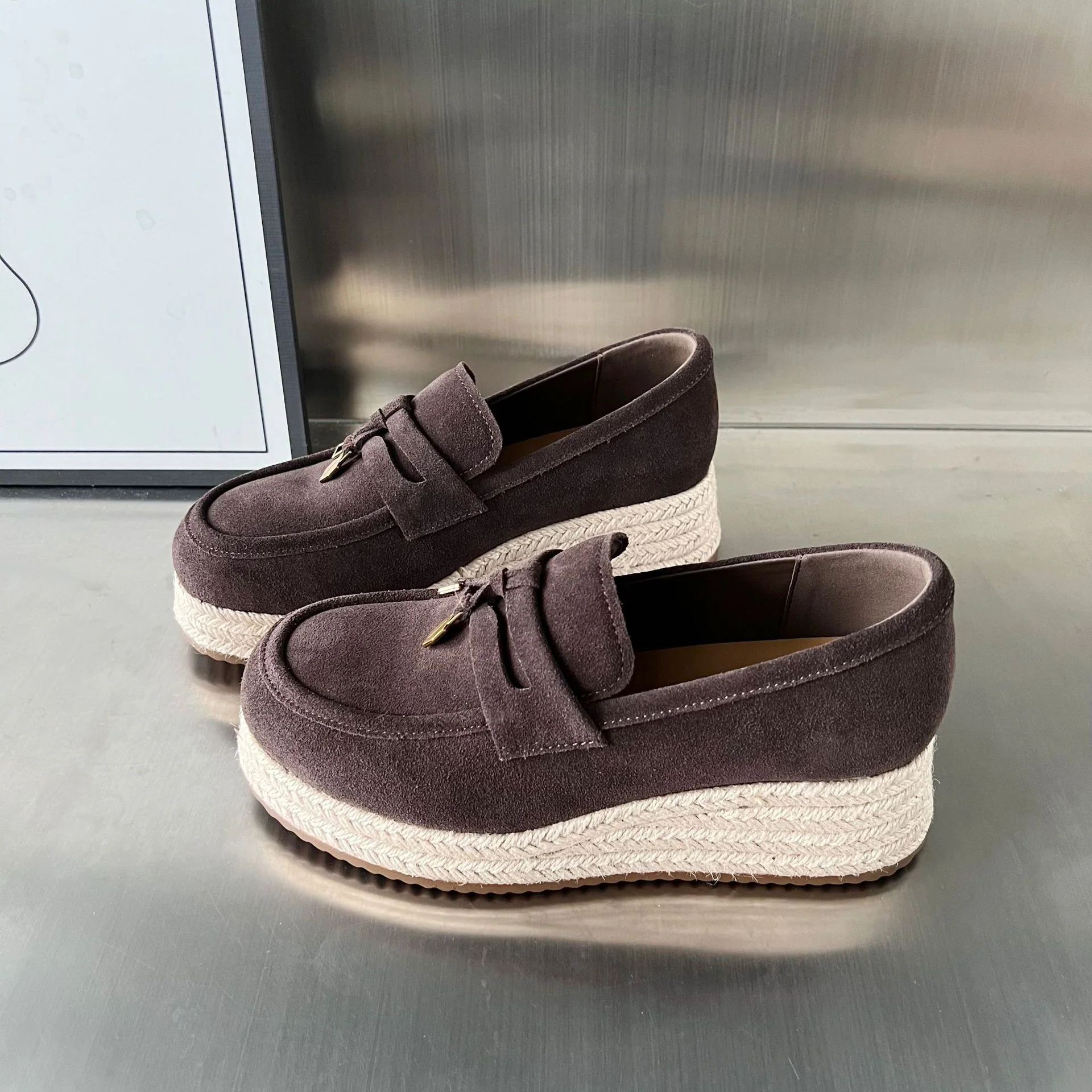 Damen Espadrilles mit modischer Plateausohle von Heidi Mode - Image 2