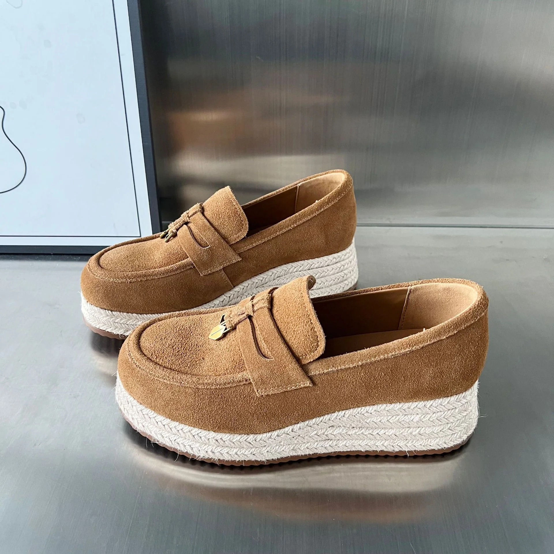 Damen Espadrilles mit modischer Plateausohle von Heidi Mode - Image 3