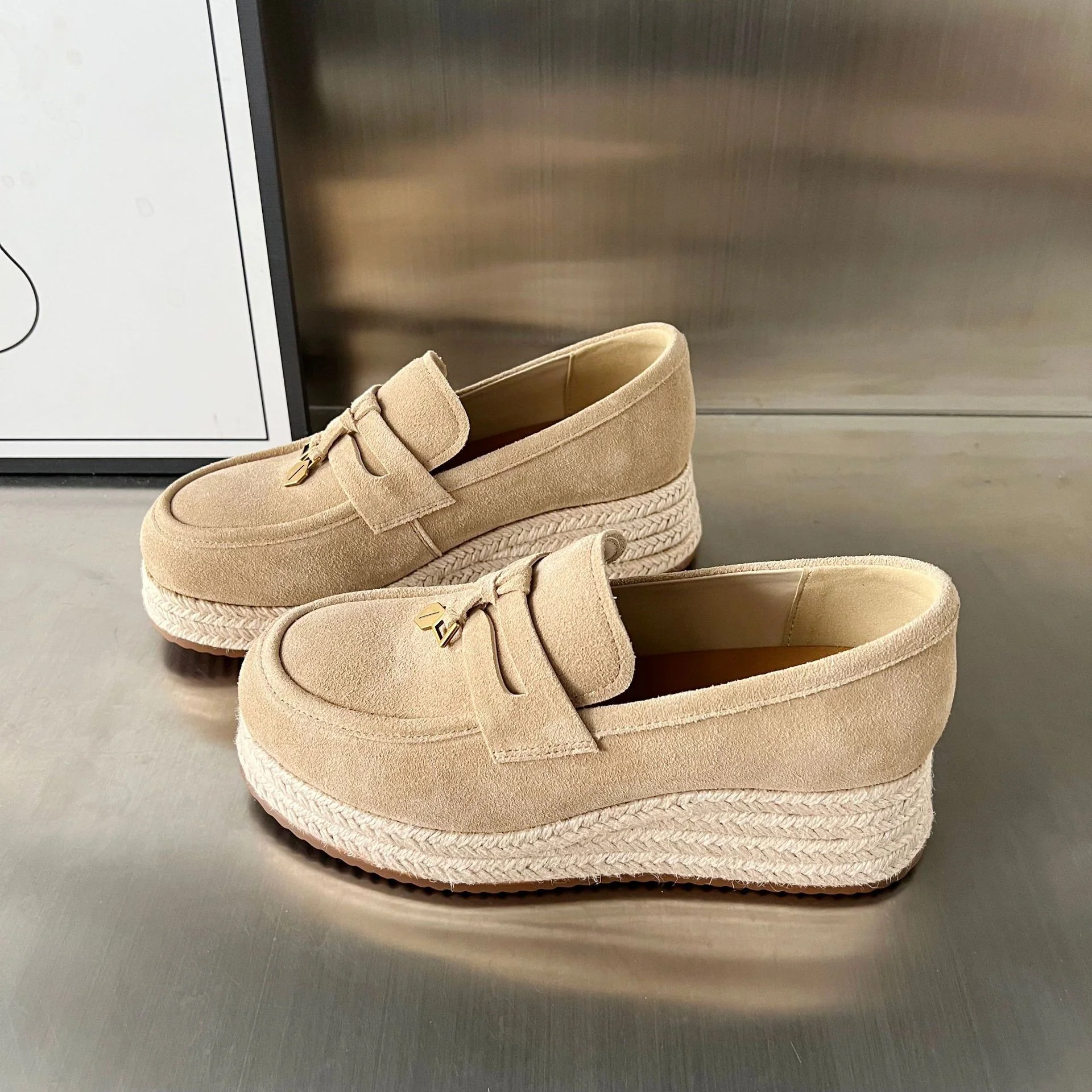 Damen Espadrilles mit modischer Plateausohle von Heidi Mode - Image 7