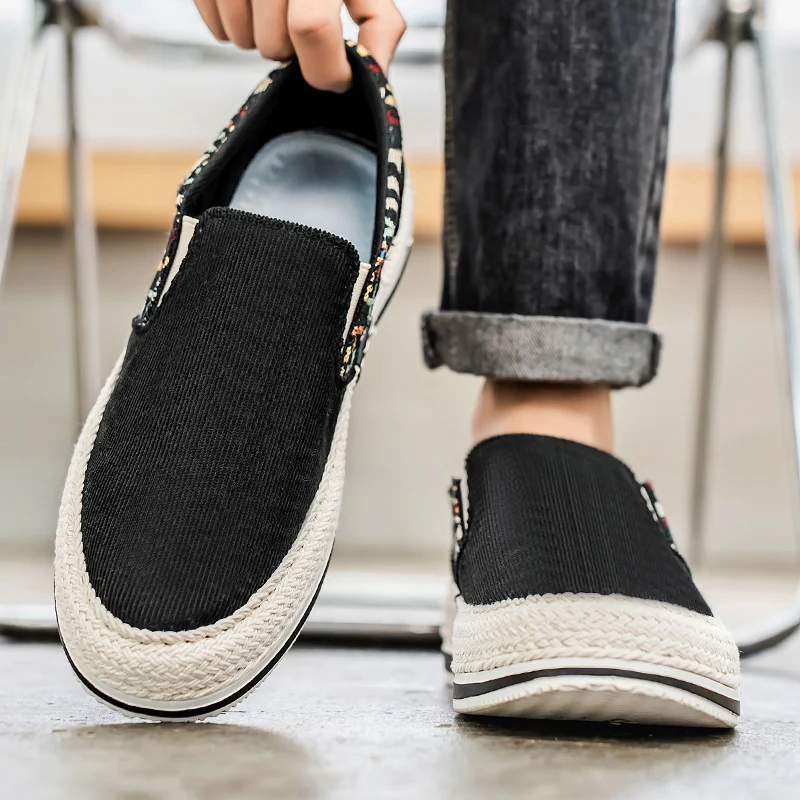Damen Espadrilles-Slipper mit elastischem Einschlupf und modischem Textil-Obermaterial Heidi Mode - Image 4