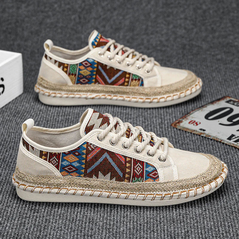 Damen Espadrilles-Sneaker mit exotischem Musterdruck und modischer Kordelsohle Heidi Mode - Image 3