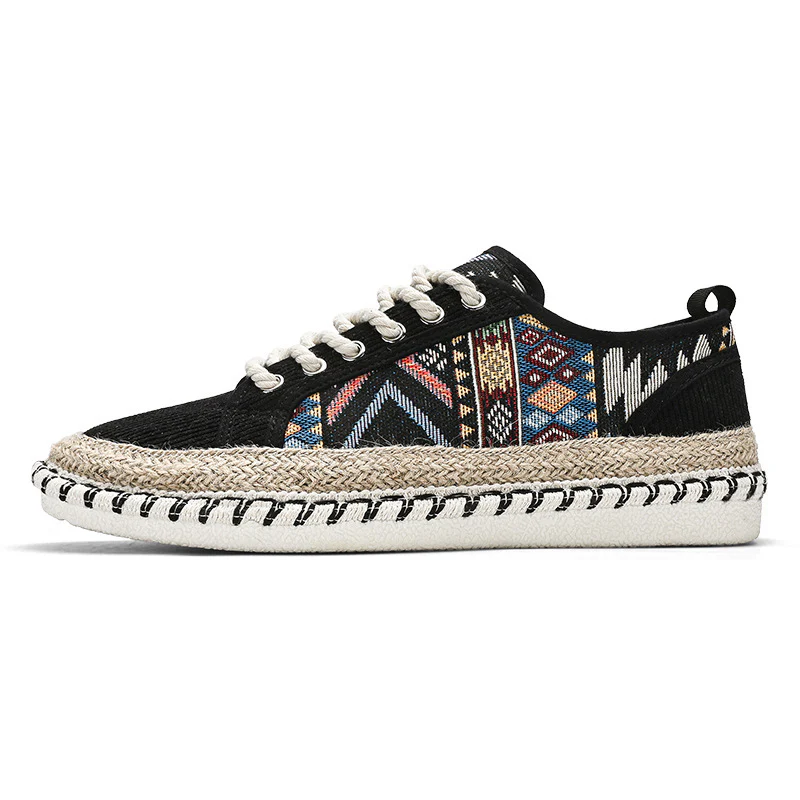 Damen Espadrilles-Sneaker mit exotischem Musterdruck und modischer Kordelsohle Heidi Mode - Image 7